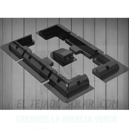 ¡Oferta! SOPORTE PANEL ABS NEGRO BLACK CAMPER AUTOCARAVANA BARCO Precio Rebajado