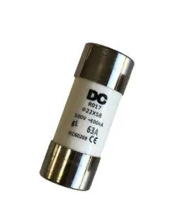 Precio Rebajado Fusible Solar Fotovoltaica 22×58 63A 500V