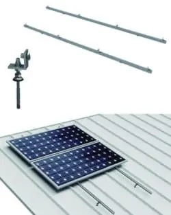 Oferta De Temporada Estructura CHAPA coplanar 4 Paneles con varilla 01.1V SUNFER