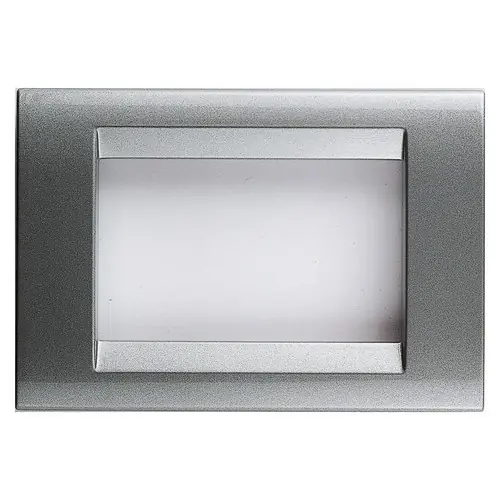 Placa de 2 módulos titanio Playbus Promoción