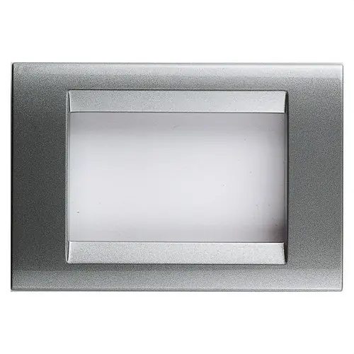 Rebajas Placa de 4 módulos titanio Playbus