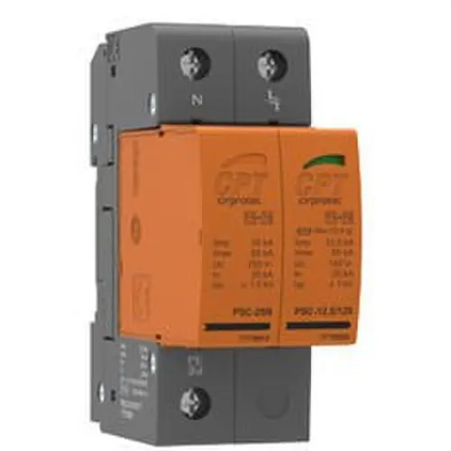 Protector de sobretensiones transitorias PSC2-230-TT 1P+N 12,5kA 2 módulos desenchufable Más Vendido