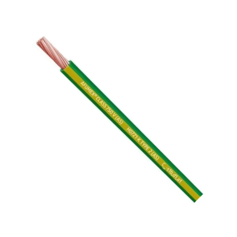 Cable Afumex H07Z1-K AS 750V 1x2.5 verde/amarillo - Caja de 200 metros Favorito De Clientes