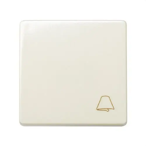 A Buen Precio Pulsador con grabado campana y sistema de embornamiento rápido marfil Simon 27 Play