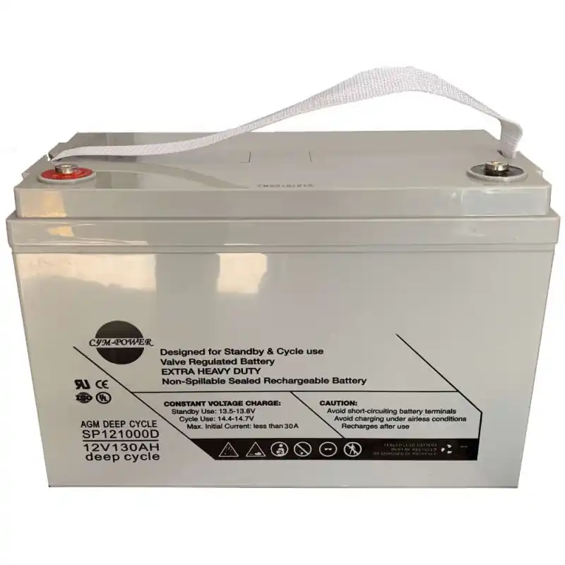 BATERIA AGM 12V 130AH 780WH C100 CICLO PROFUNDO CYM POWER 1130 CYM130A Stock Limitado