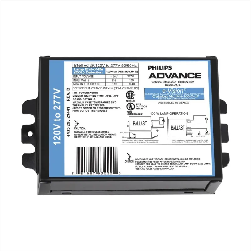 BALASTRO METAL HALIDE 150W 120/277 Bestseller