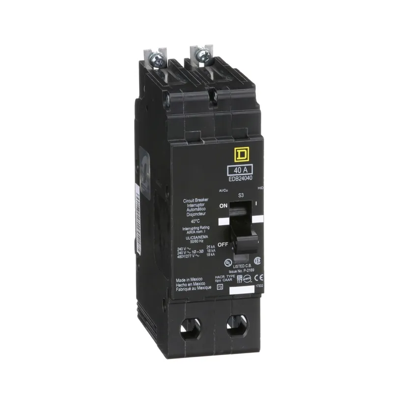 Rebajas BREAKER EDB 40A 2P 18KA@480Y/277V 25KA@240V EDB24040