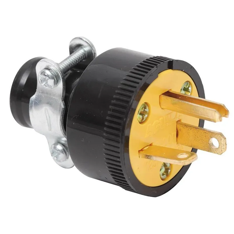 PLUG POLARIZADO DE CAUCHO 20 AMP 125V 1707 Directo De Fábrica