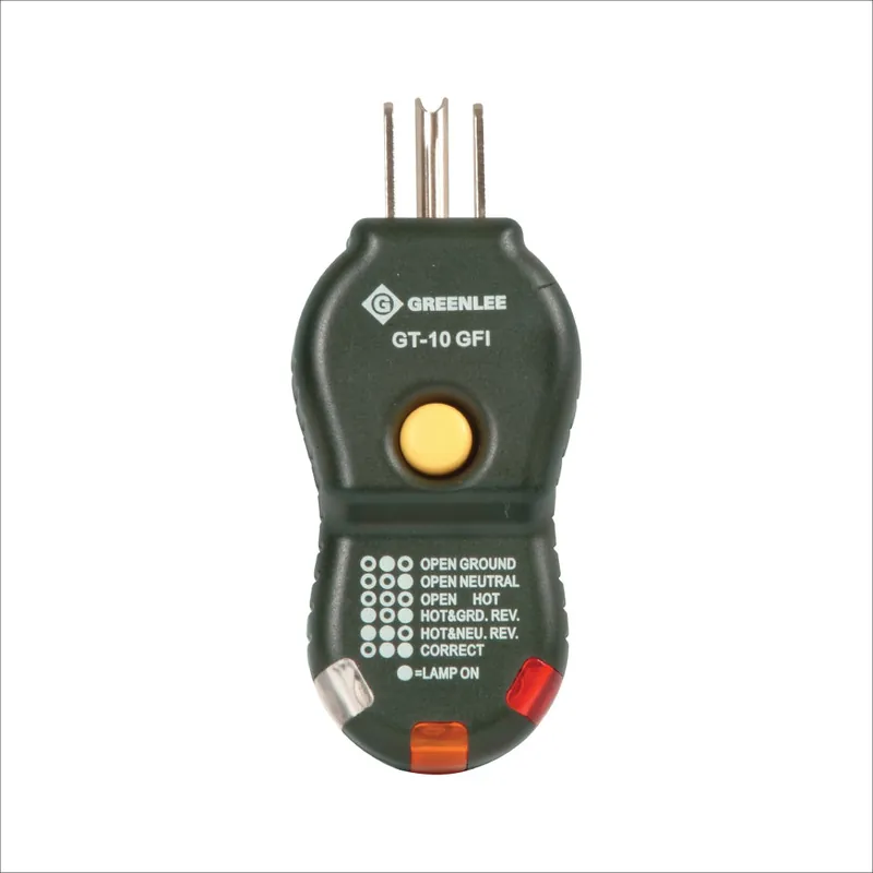 PROBADOR DE TOMACORRIENTE GFCI GT-10 GFI Directo De Fábrica
