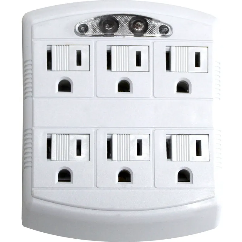 Alta Calidad PROTECTOR DE VOLTAJE 6 TOMA 15 AMP 125V 1146CP