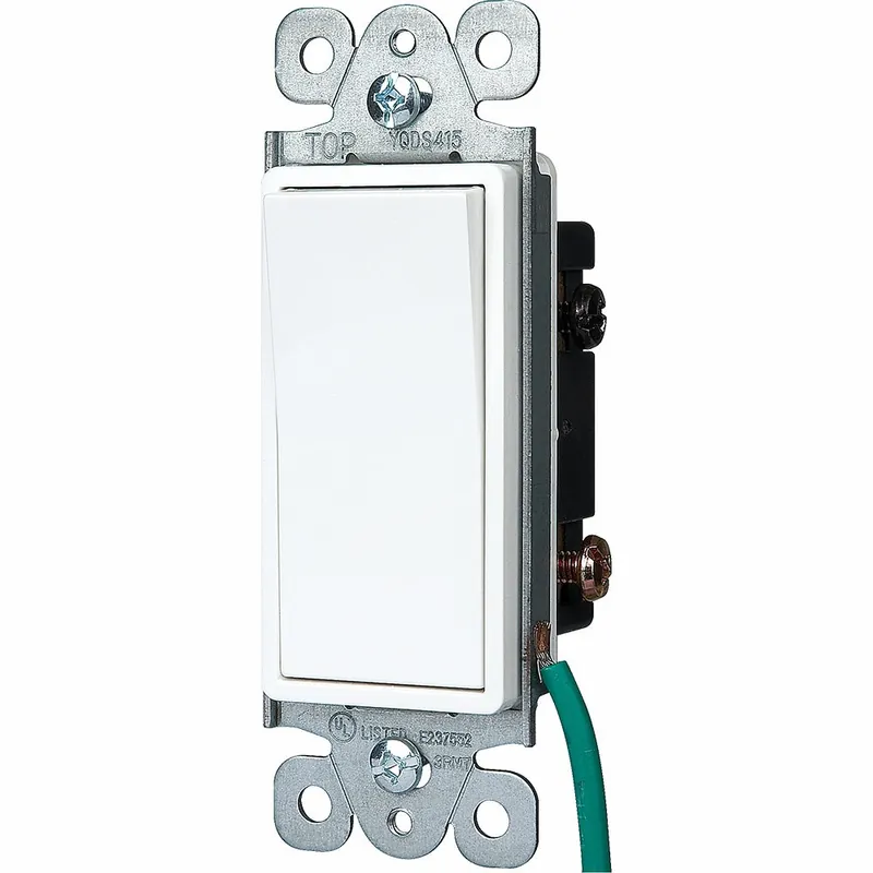 SW DECORA 1V BLANCO 15A 120V-277V 6501-W Disponible Ahora