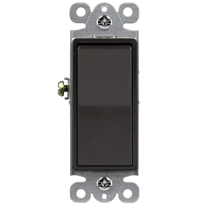 SWITCH DECORA 15A 120V 1V NEGRO TM870BK Liquidación