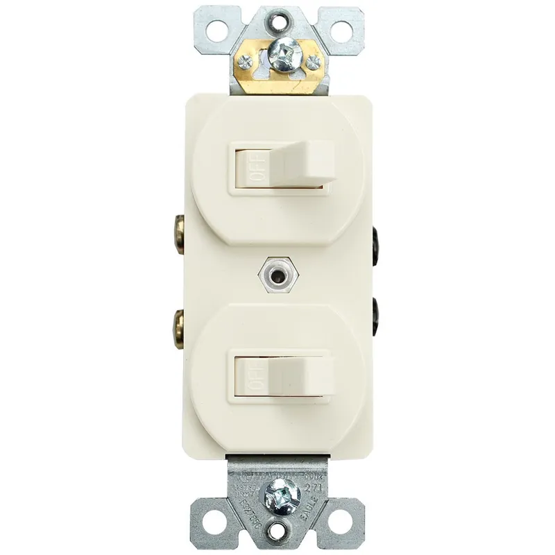 Comprar En Línea SWITCH DOBLE 15A 125V 1V BLANCO EAGLE 271W