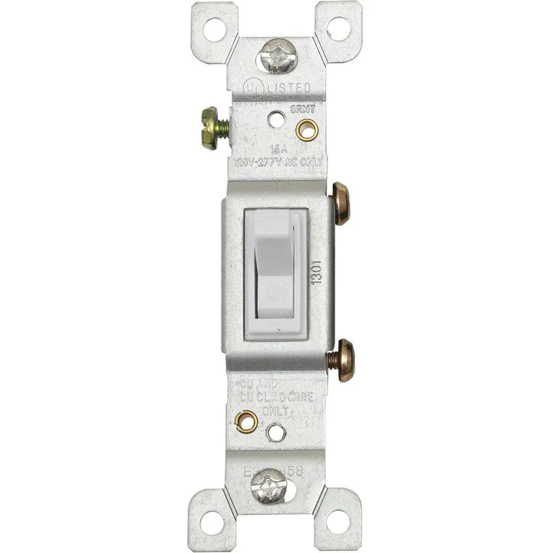 SWITCH SENC. 15 AMP 125V BLANCO 1301W Precio Económico