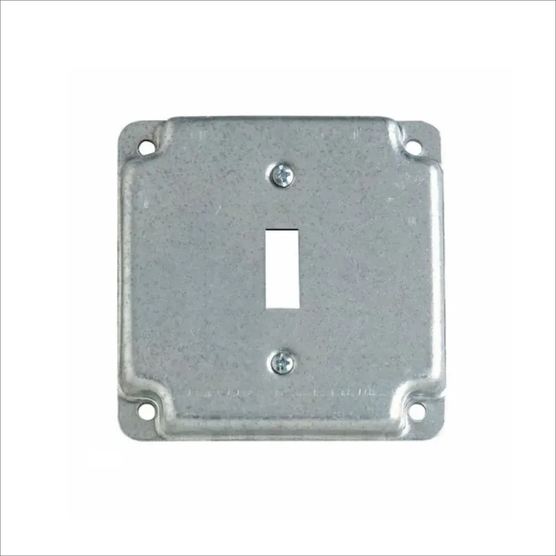 TAPA DE METAL CUADRADA PARA 1 SWITCH RS-9 Ordena Ya