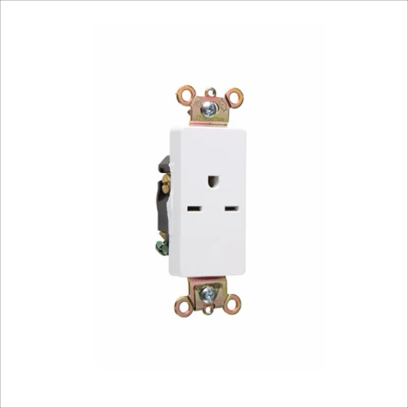 TOMA DECORA SENCILLO 15 AMP 250V BLANCO 26661W Liquidación