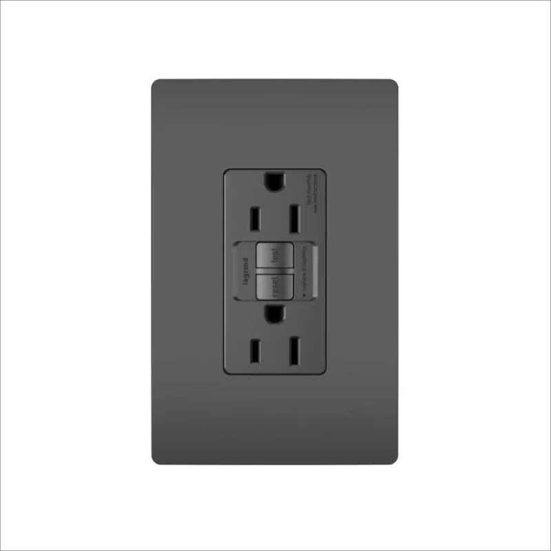 TOMA GROUND FAULT 15 AMP NEGRO 1597BK Gran Oferta