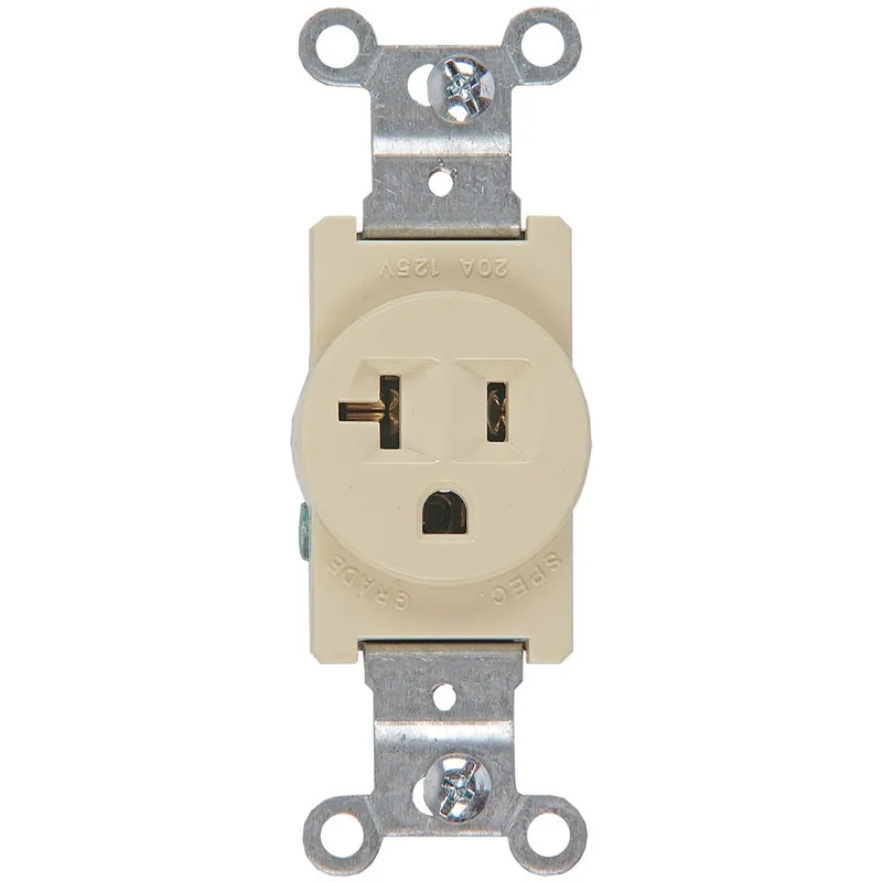 TOMA SENCILLO 20 AMP 125V CREMA 1877V Promoción Exclusiva