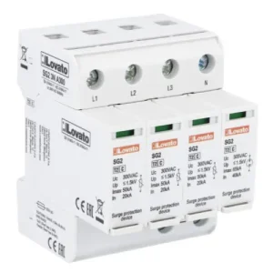 Popular Descargador de sobretensiones Lovato tipo 2 20KA 3P+N con cartuchos SG23NA300