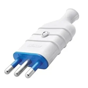 Venta Final Enchufe recto pequeño Gewiss 10A, color blanco GW28003