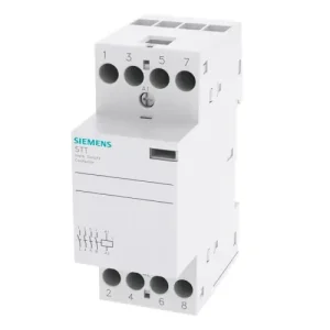 Contactor Siemens 25A 4NA 24VAC 2 módulos 5TT58302 Precio Bajo