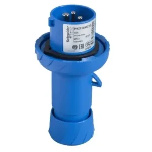 Enchufe industrial móvil Schneider 2x16A+T 230V IP67 Azul Precio Bajo