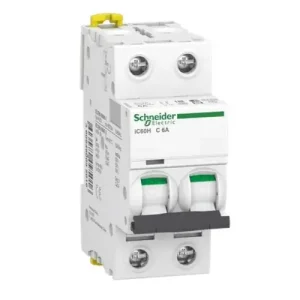 Interruptor Magnetotérmico Schneider 2P 6A 10KA C 2 Módulos Última Versión