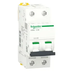 Interruptor magnetotérmico Schneider 2P 6A 4.5KA C 2 módulos Últimas Unidades