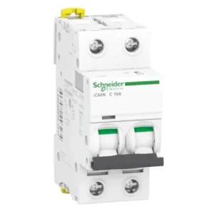 Interruptor Magnetotérmico Schneider 2P 16A 6KA C 2 Módulos Entrega Rápida