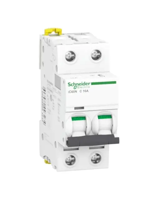 Interruptor Magnetotérmico Schneider 2P 16A 6KA C 2 Módulos Entrega Rápida
