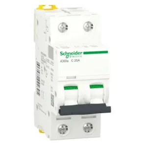 Interruptor magnetotérmico Schneider 2P 25A 4.5KAC 2 módulos Precio Bajo
