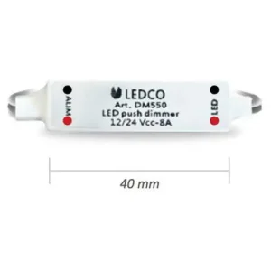 Centralina Mini Dimmer push Ledco per il controllo luce strip led DM550 Stock Limitado