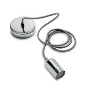 Marca Reconocida Colgante de metal Wiva conexión E27 1,5 metros plata 31501124