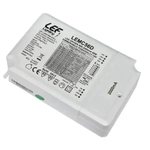 Fuente de alimentación LED multicorriente LEF 33,6-60W 800-2000MA regulable LEMC56D Favorito De Clientes