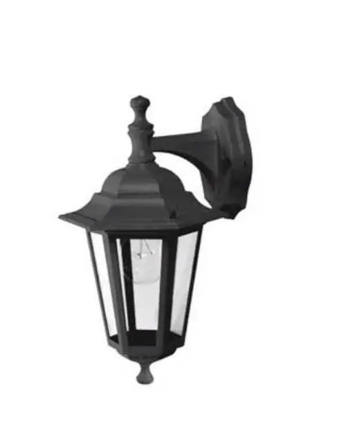 Favorito De Clientes Farol Vittoria Poliplast negro envejecido 1XE27 IP33 400401N-60