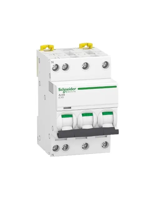 Interruptor magnetotérmico iC40a 3P+NC 32A 4500A SNR A9P52732 Descuento