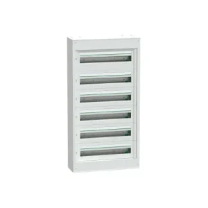 Alta Calidad Centralino per apparecchi modulari, PrismaSeT S, parete, 6 x 24 moduli, 1 morsettiera di terra, senza porta SNR LVSST624