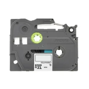 Cinta Laminada para Etiquetadoras Brother QWERTY 12mm Blanco/Negro EGO2SB12W Precio De Oferta