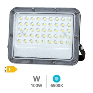 Proyector aluminio LED 100W 6500K IP65 Negro Barato