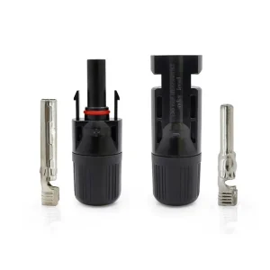 Oferta De Temporada Pareja de conectores macho y hembra MC4 1/1 IP68 para Cable de 4-6mm²