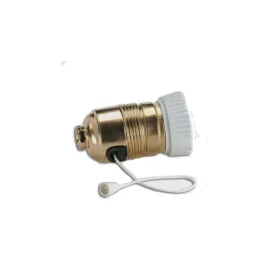 Ocasión Especial Portalámparas Latón E-27 con interruptor K21028