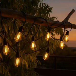 Guirnalda Led Solar de 10 bombillas 6,5M Exterior IP54 2700K Compra Ahora