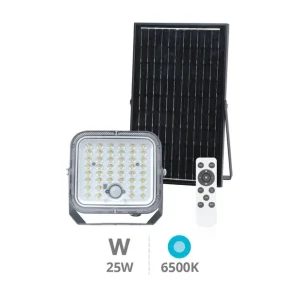 Proyector solar LED Pamol con sensor de movimiento y crepuscular 100W 6500K IP65 Negro A Buen Precio