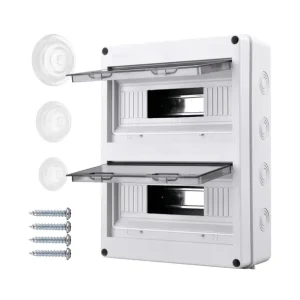 Marca Reconocida Cuadro estanco con carril DIN para 24 módulos IP65