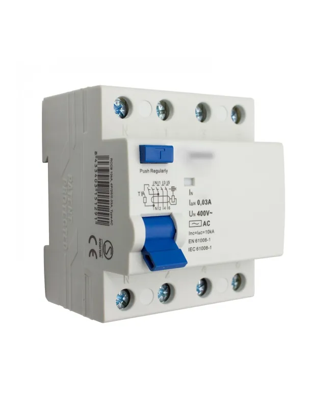 Garantía De Devolución De Dinero Diferencial Industrial 10Ka 3P+N 63a 30ma AC