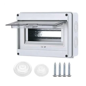 Cuadro estanco con carril DIN para 8 módulos IP65 Descuento