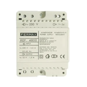 ALIMENTADOR FERMAX DIN4 4800 - ALIMENTADOR 12VAC/1,5A DIN4 Entrega Rápida