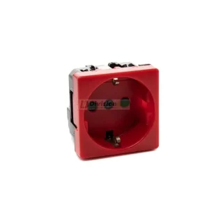 Venta Final Base enchufe Schuko 16A 250V Rojo Simon 27432-68