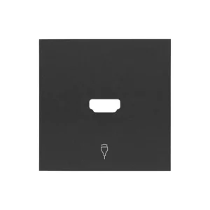 Última Oportunidad SIMON 10001094-238 Tapa para conector HDMI con 2 módulos negro mate SIMON 100