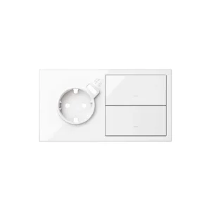 A Buen Precio SIMON 10020212-130 Kit frontal con 2 elementos+base+cargador USB integrado+2 teclas blanco SIMON 100